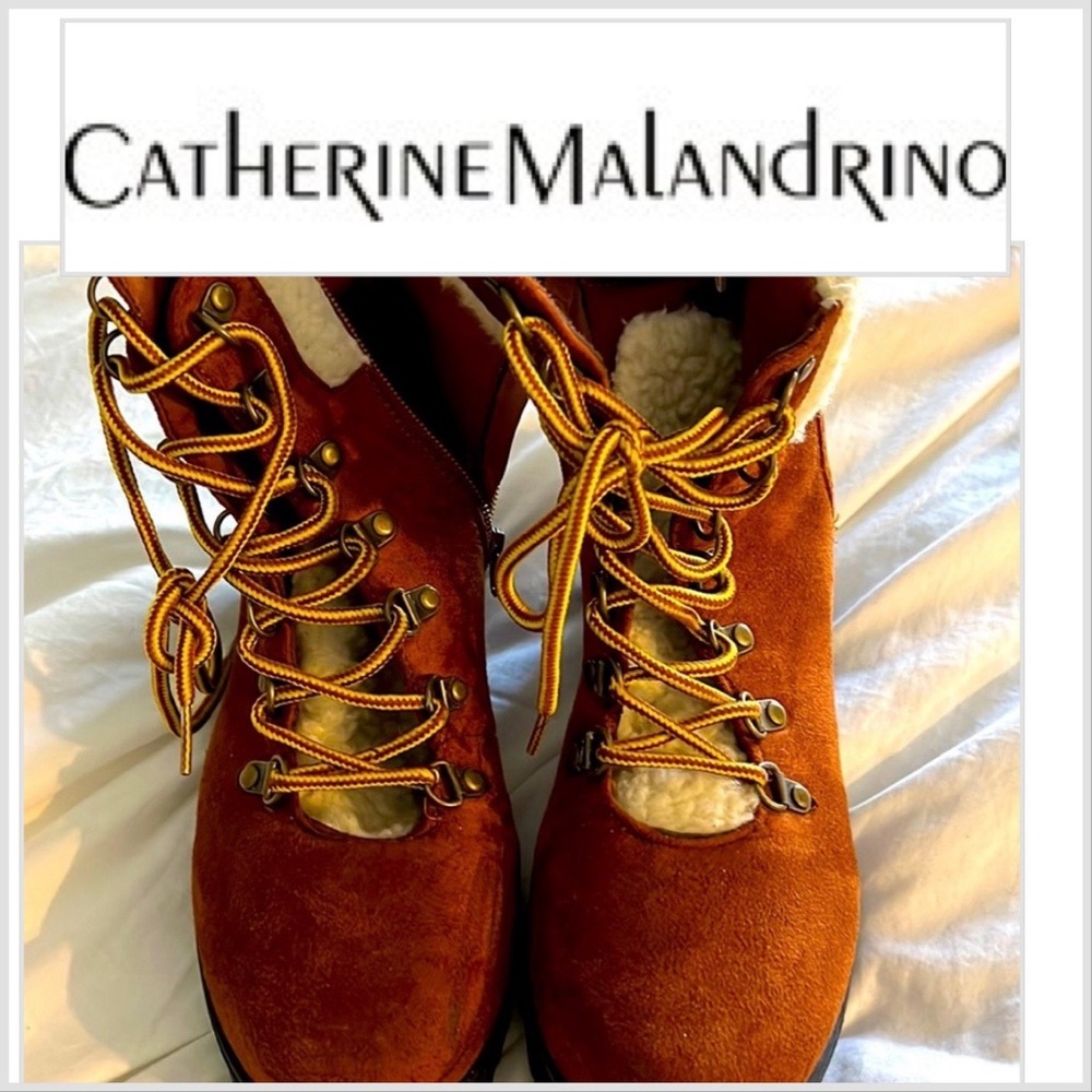 Brown suede hiking boot 9